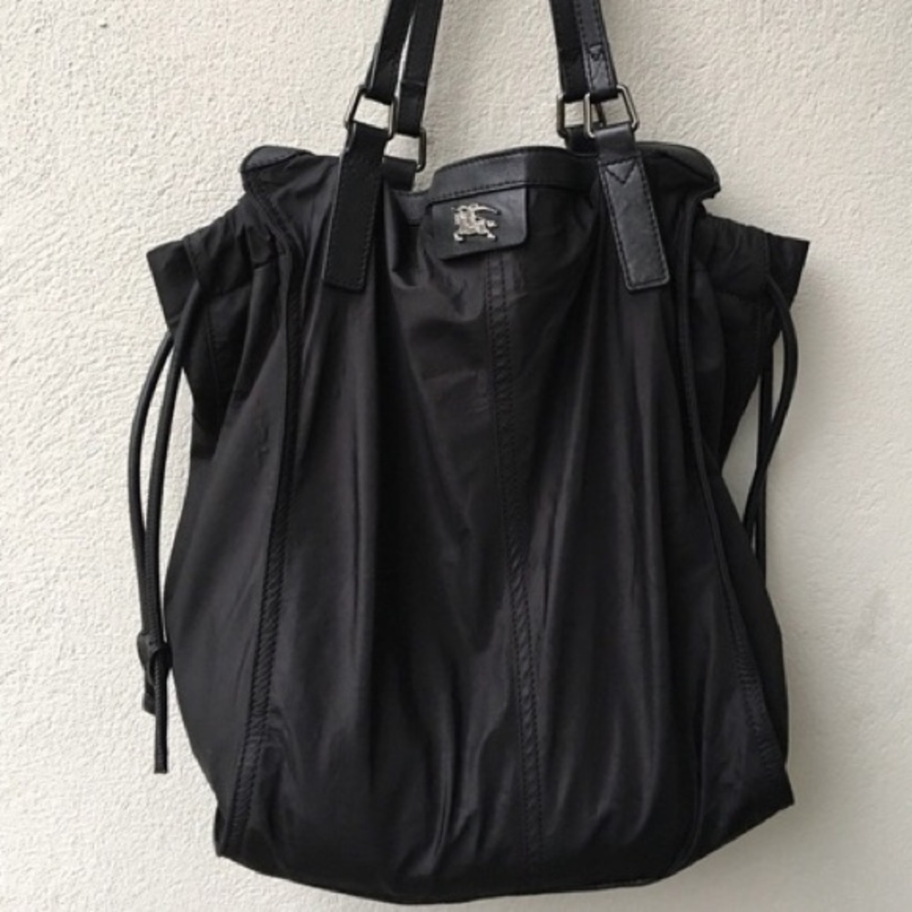 Burberry Buckleigh Black Nylon Tote